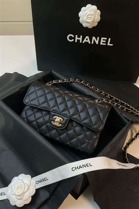 chanel black leather with gold chain|chanel lambskin vs caviar leather.